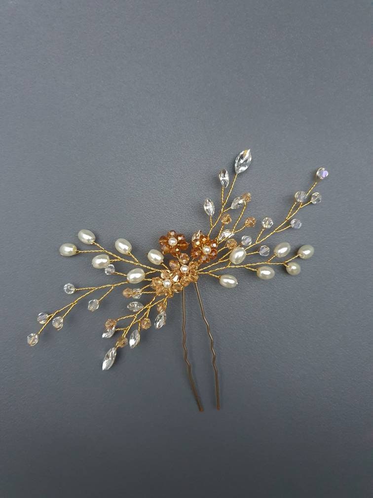 GRACIE | bridal hair pin