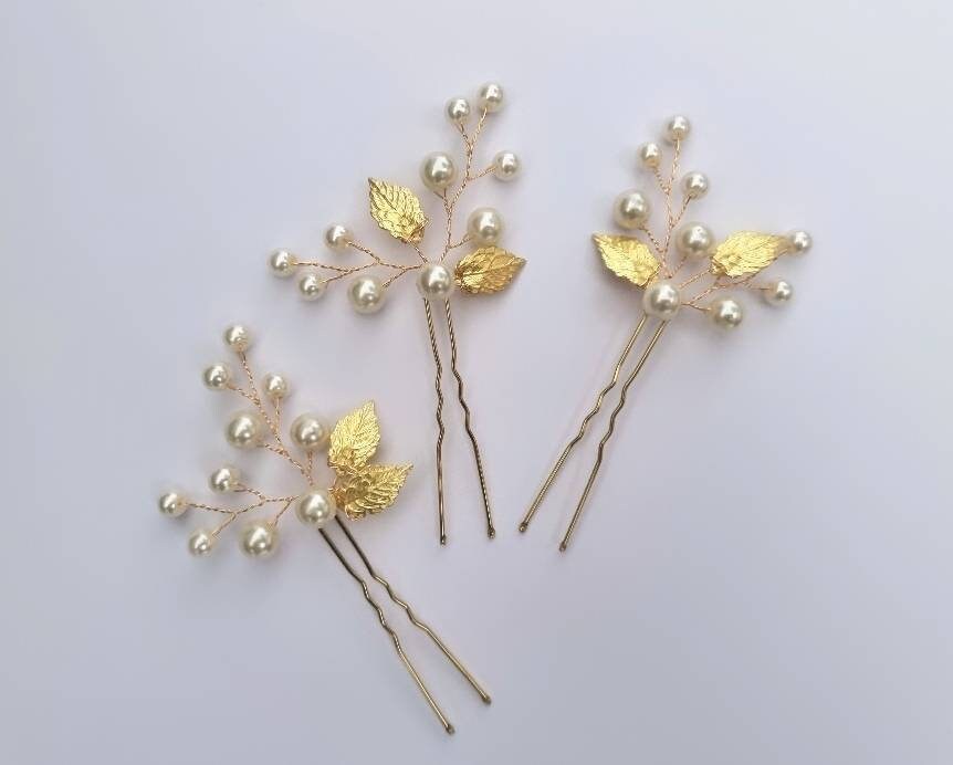 Leaf hair pins