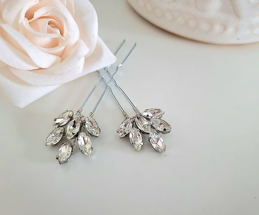 ELSIE | Crystal hair pins