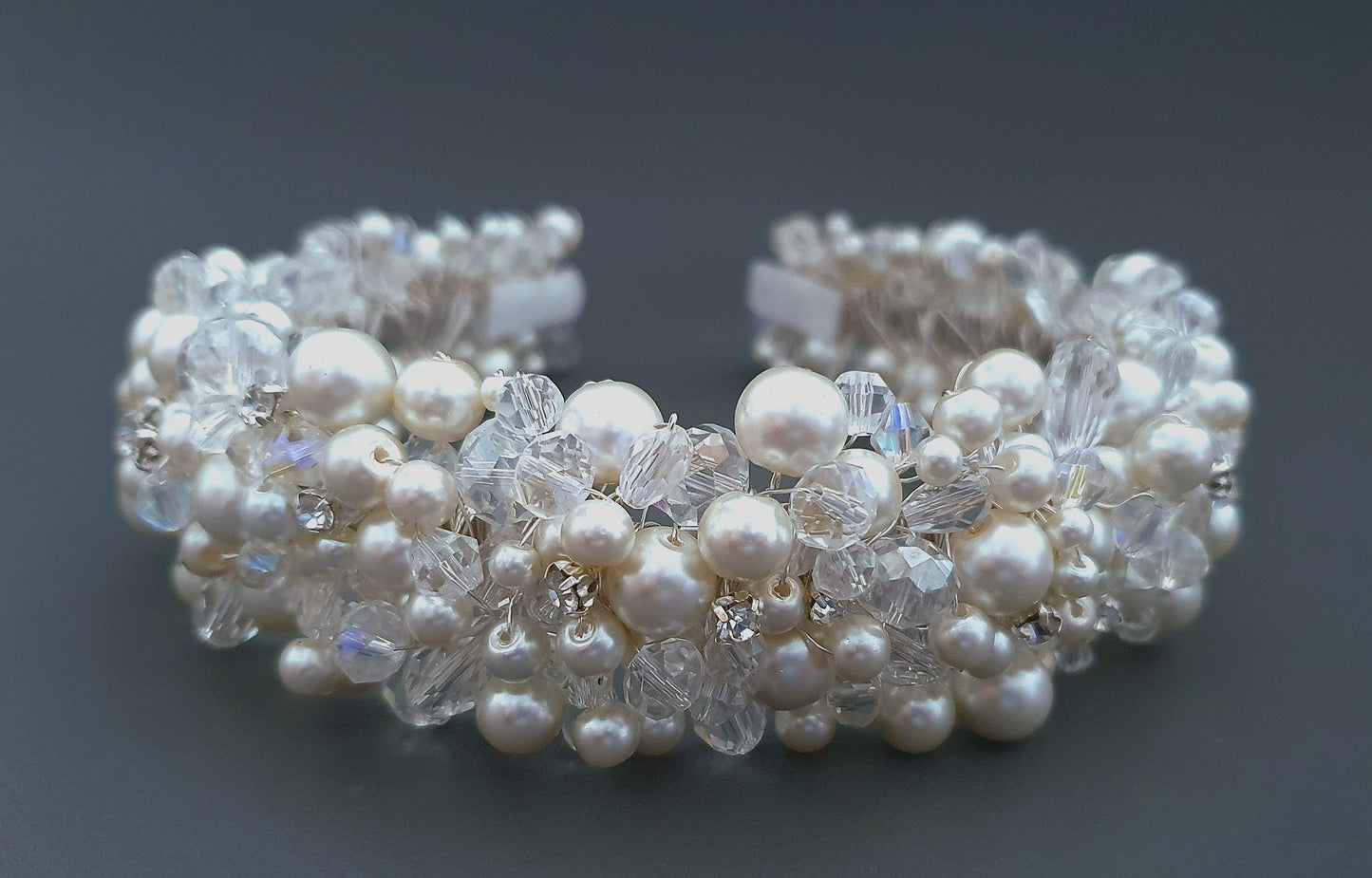 EVELYN | pearl and crystal headband