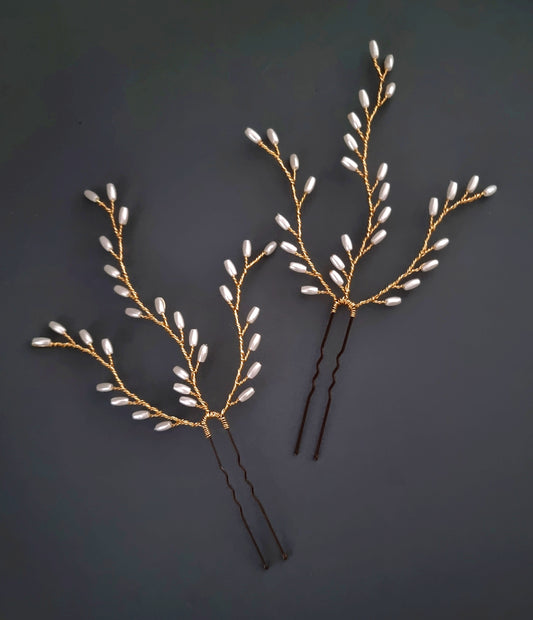 AVA | Pearl hair pins