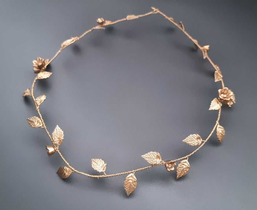 DARCY | Floral leaf hair vine