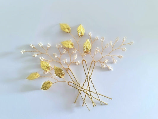 SADIE | leaf hair pins