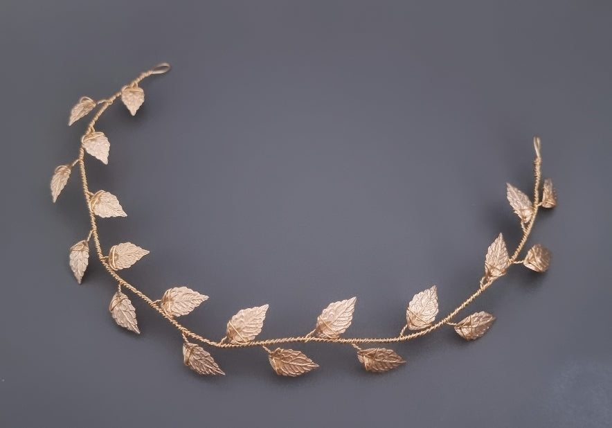 MIA | Gold leaf hair vine