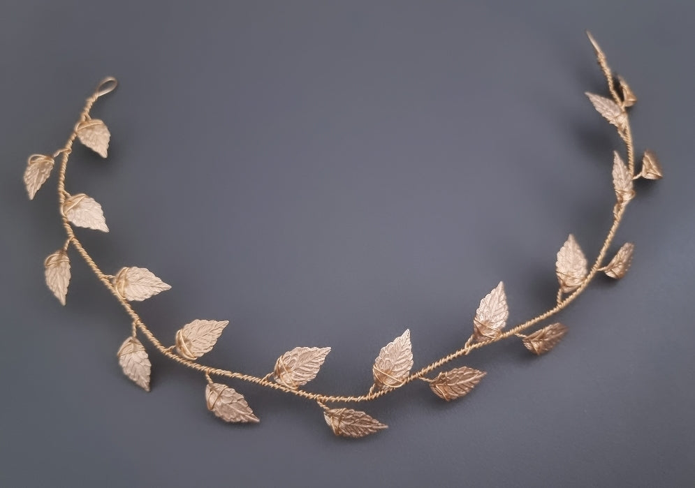 MIA | Gold leaf hair vine